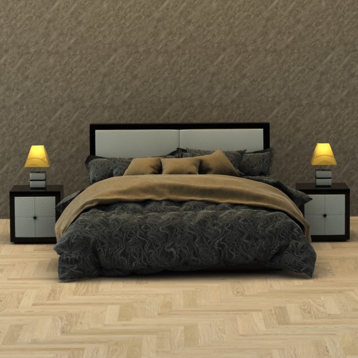 3D Modern Bed model 3D Model