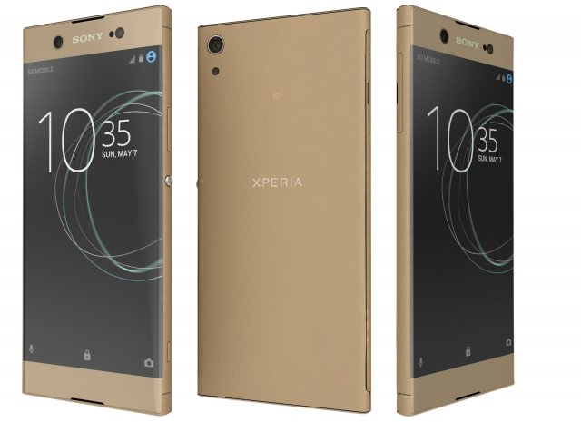 Sony Xperia XA1 Ultra Gold 3D Model