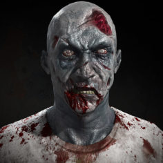 Real-time Zombie Character 3D Model