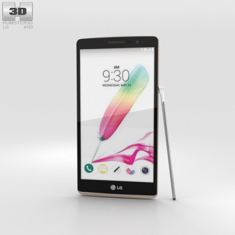 LG G Stylo White 3D Model