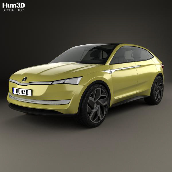 Skoda Vision E 2017 3D Model