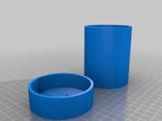 einfache Box rund 3D Print Model