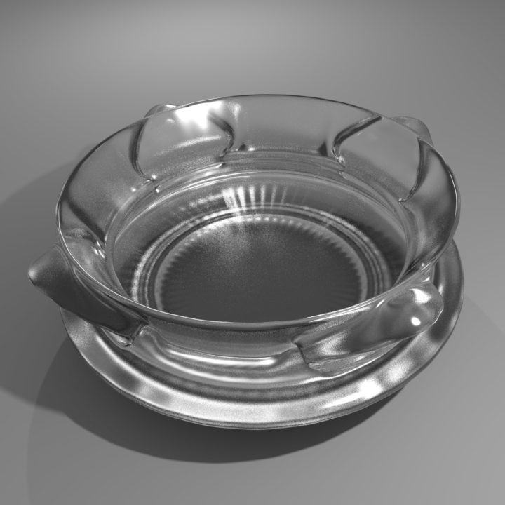 Glass Bowl 3D model 3D Model