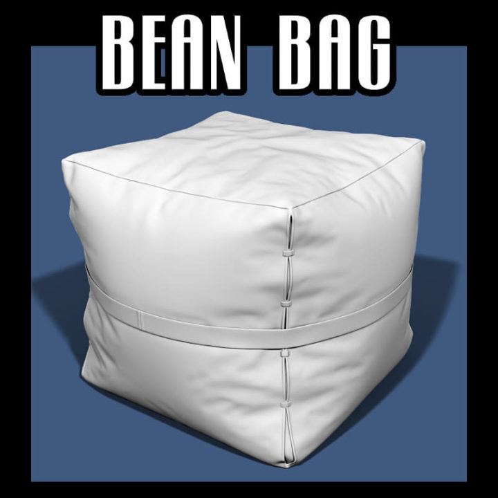 3D Bean bag seat (11) 3D Model