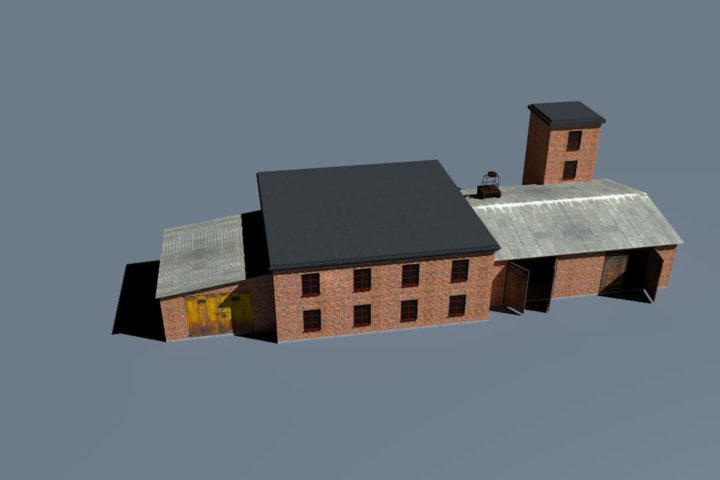 Old Fire Station 3D Model