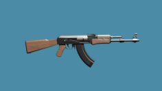 High Poly AK 47 Model 3D Model