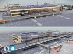 Airport Terminal Schonefeld EDDB 3D model 3D Model