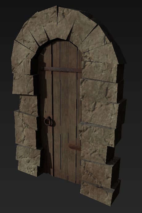 Medieval Door 3D model 3D Model