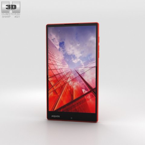 Sharp Aquos Xx Red 3D Model