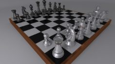 3D Chess Table model 3D Model