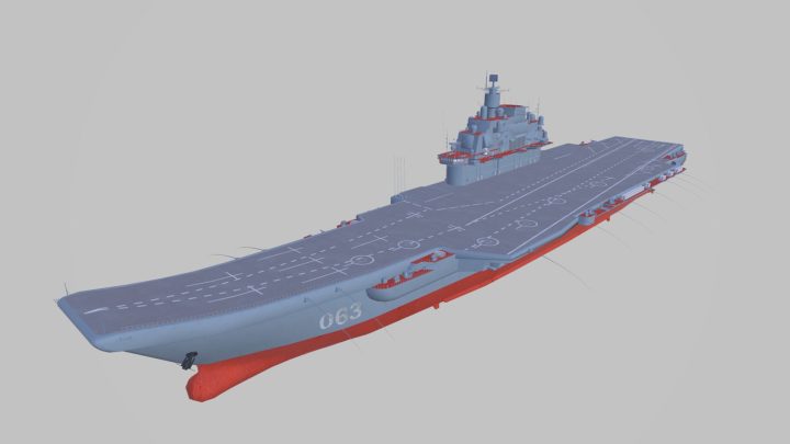 Admiral Kuznetsov Carrier 3D Model