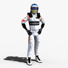 Fernando Alonso 2017 model 3D Model