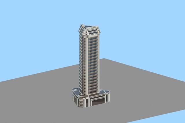 Skyscraper 1 3D Model