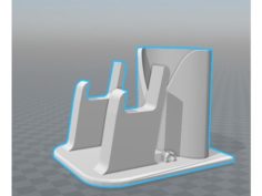 Small Phone dock and Desktop organizer 3D Print Model