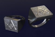 Ring Mason Compass 3D Model