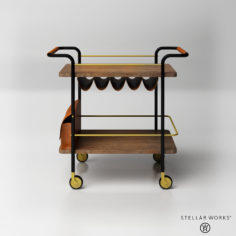 3D Stella Works_Valet Bar Cart 3D Model