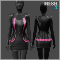 Jacket Dress 3D Model