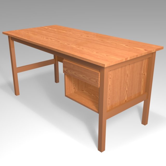 Desk 3D Model