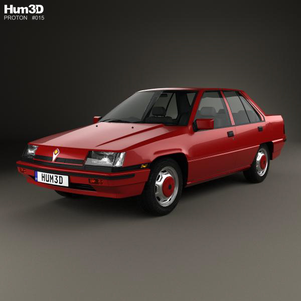 Proton Saga 1985 3D Model