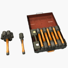 M24 Stick Grenade Set 3D Model