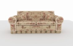 Old Couch 3D 3D Model