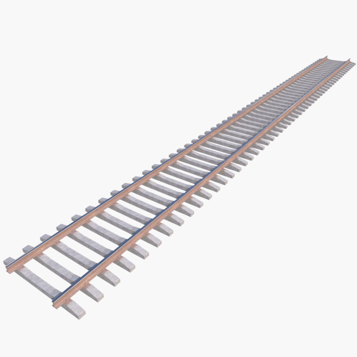 Railway Track 3D model Free 3D Model