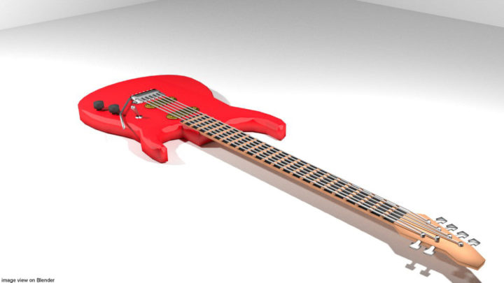 3D Guitar Electric – Type 1 3D Model