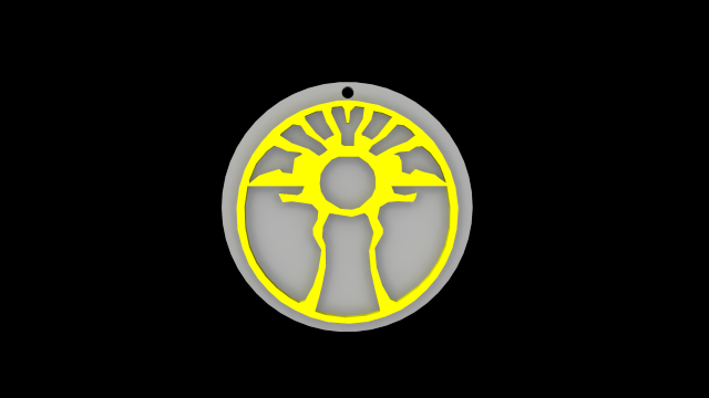 Legacy of Kain Sunlight Glyph Symbol 3D print ready 3D Model