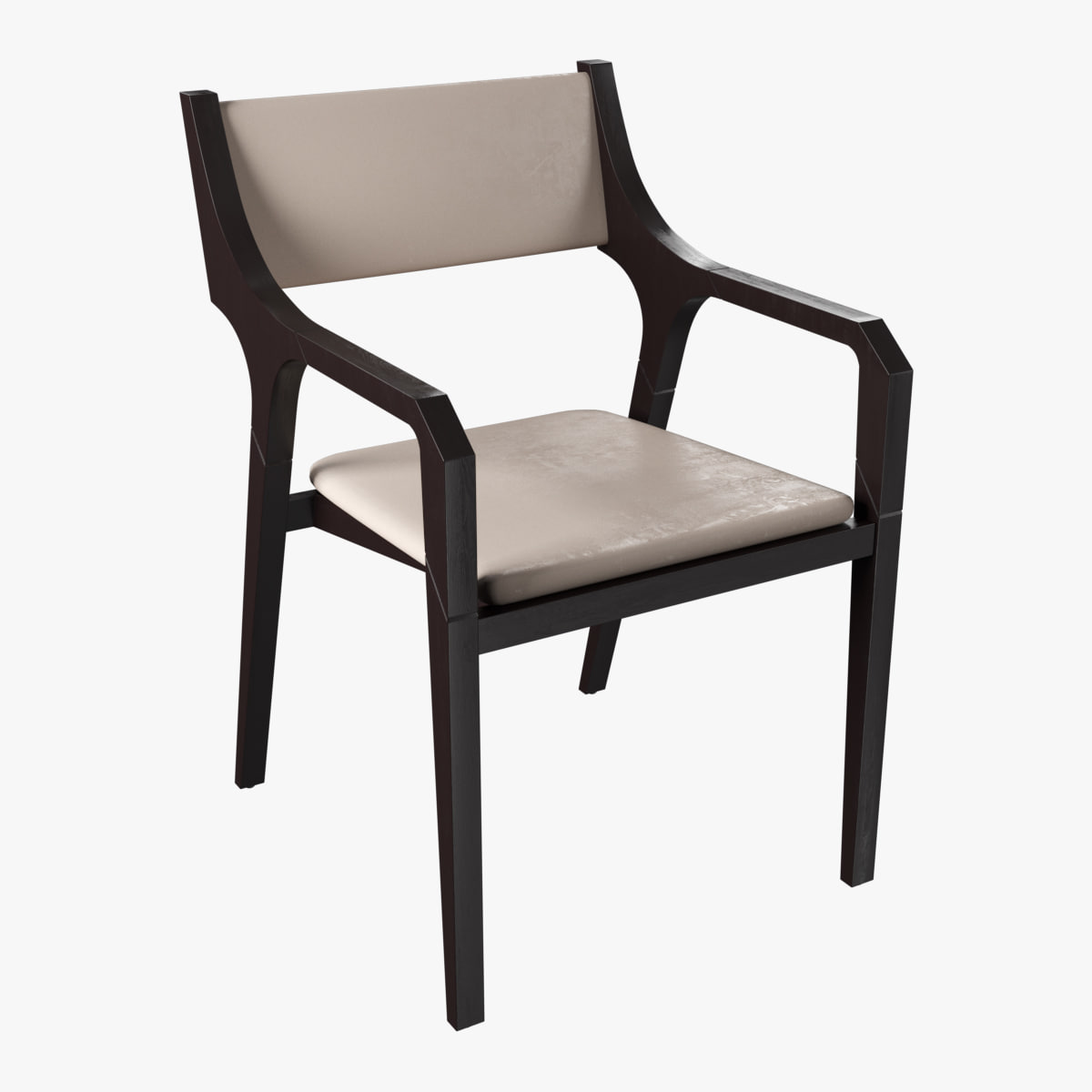 Okha Clyde Carver Dining Chair 3D model 3D Model