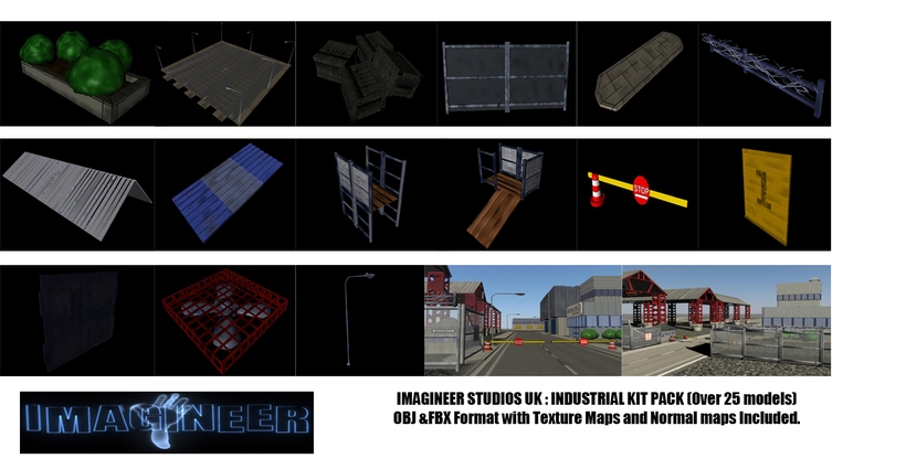 Industrial Kit Pack 3D Model
