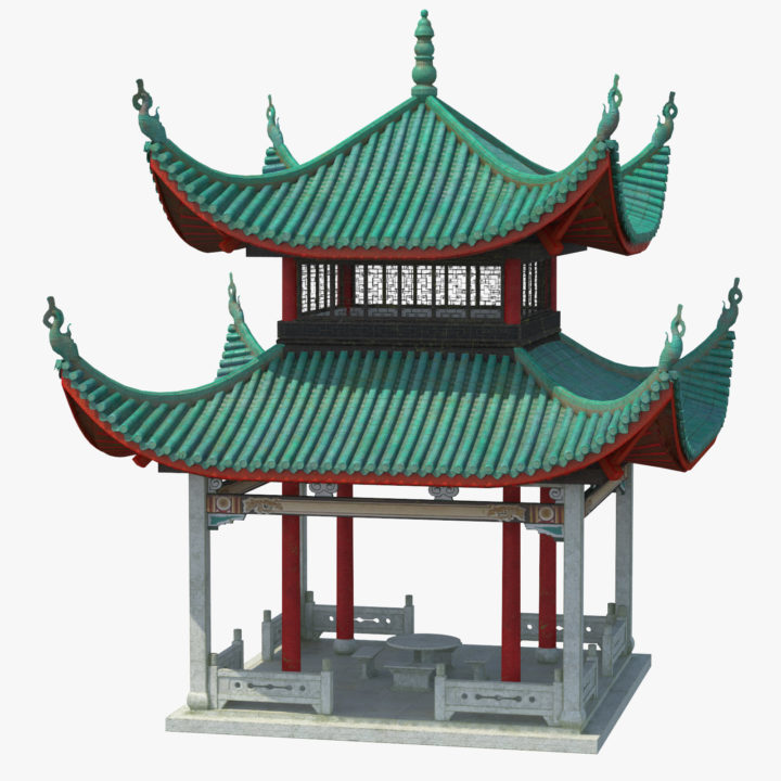 Chinese Pagoda  02 3D Model