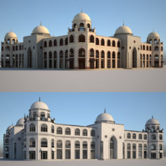 Islamic building palace 3D Model