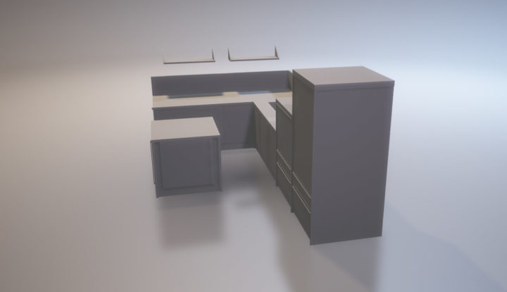 Cupboards 3D 3D Model