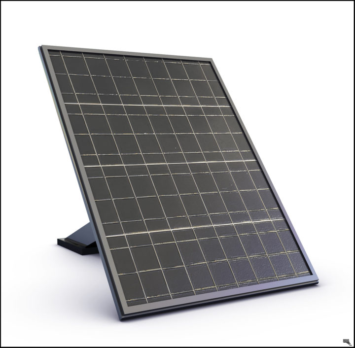 Solar panel 3D model Free 3D Model