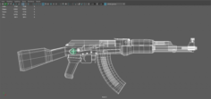 AK-47 Kalashnikov Free 3D Model