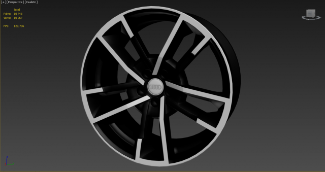 Wheel for Audi 3D Model