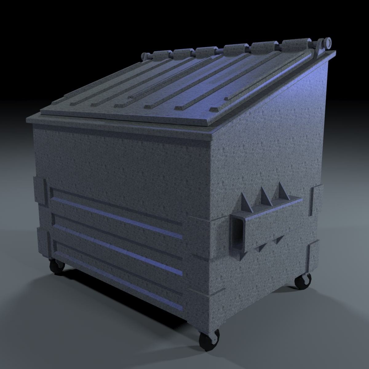 bin 3D model 3D Model