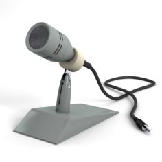 Soviet era Microphone 3D Model