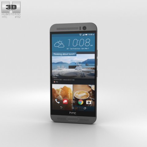 HTC One M9 Gunmetal Gray 3D Model