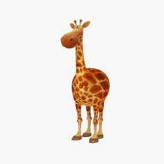 3D Cartoon Giraffe 3D Model