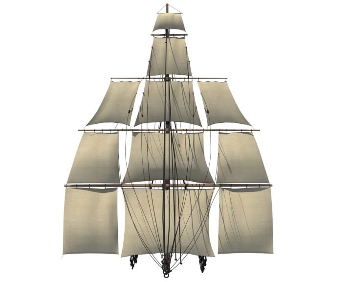 Sailing Ship Mast V1 3D model 3D Model