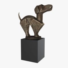Statuette of a dog 3D Model