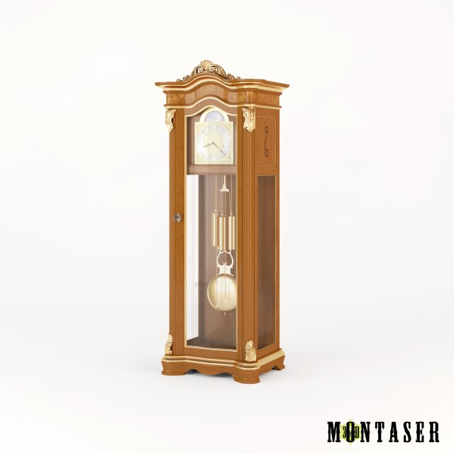 Grandfather Clock 3D Model