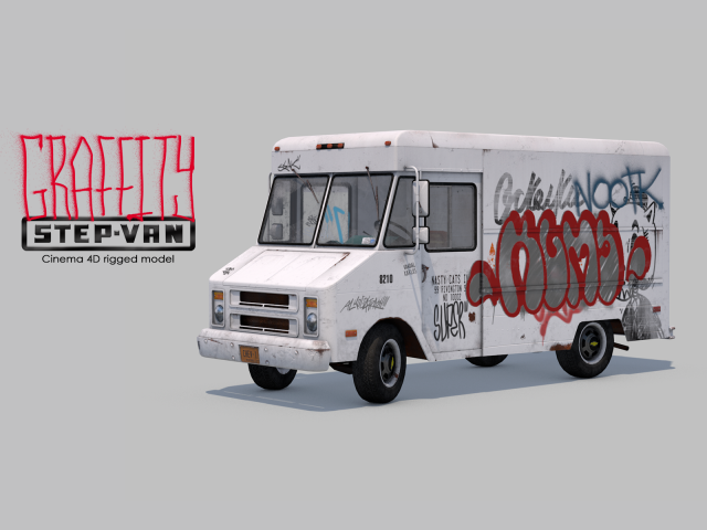 Graffity Step-Van Rigged 3D Model