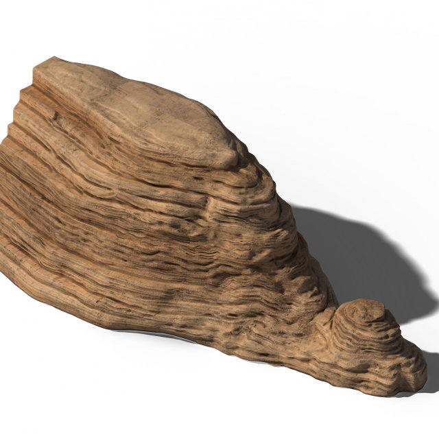 Yanmenguan – Rock 01 3D Model