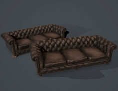 Old sofa 3D model 3D Model