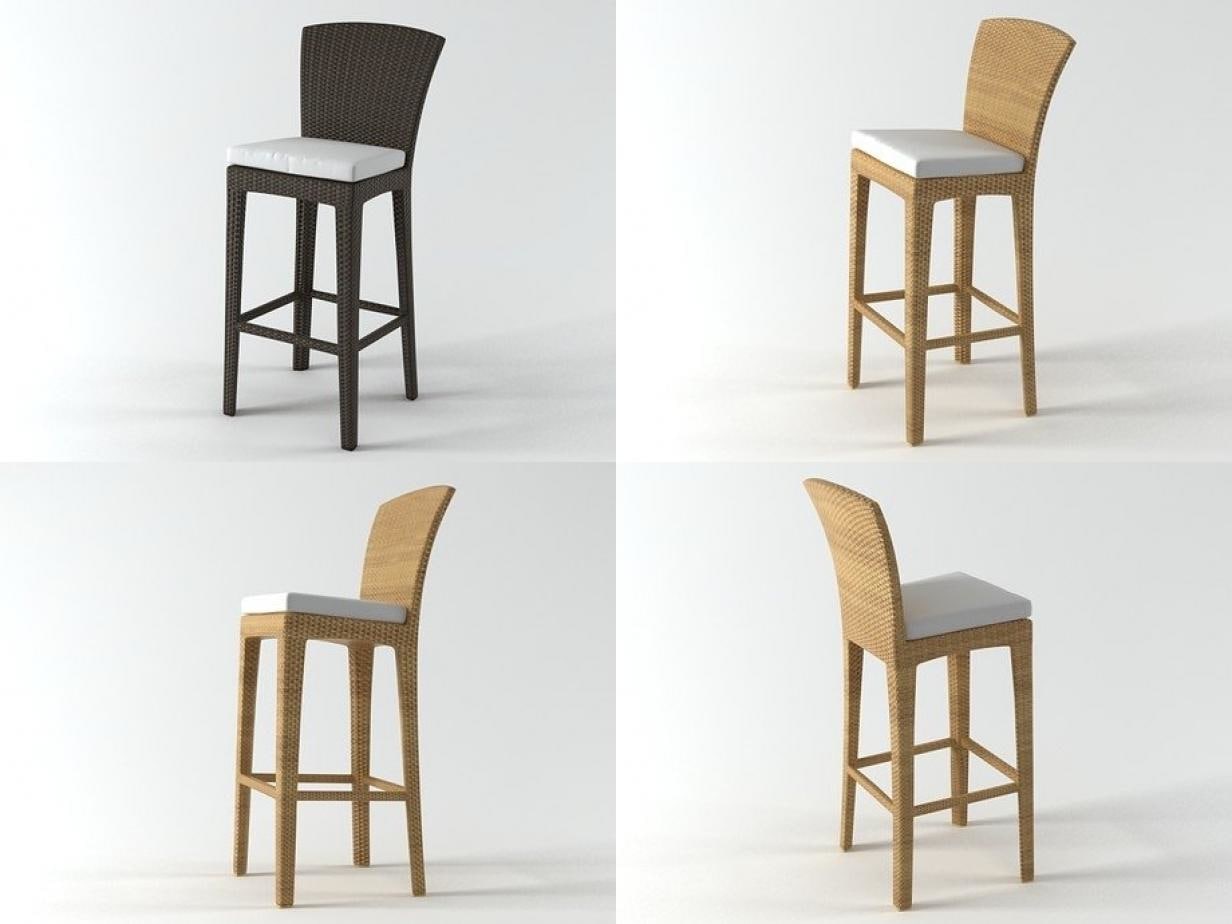 Panama Barstool 3D Model