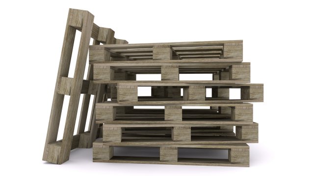 Wooden pallet 3D Model