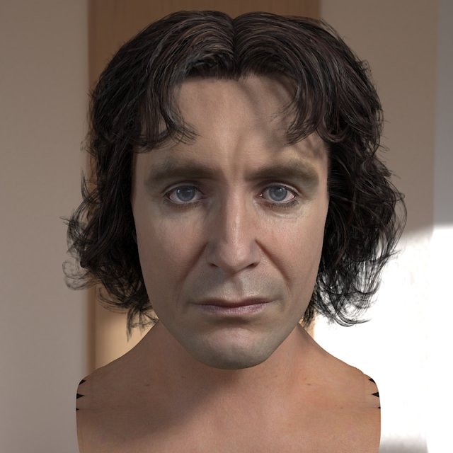 Eighth Doctor Paul McGann head 3D Model