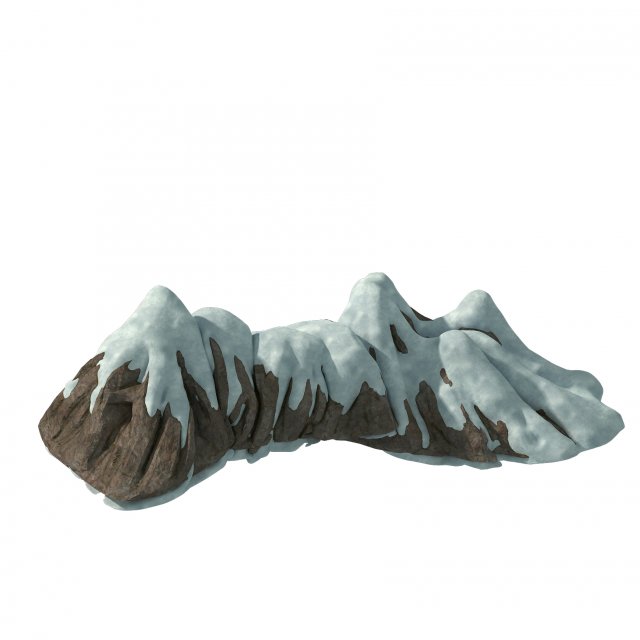 Huashan Mountain Road – Ice and Snow Mountain 07 3D Model